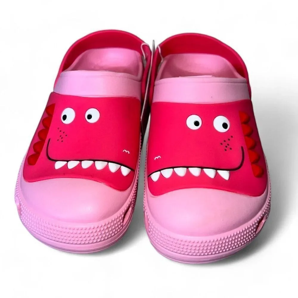 Unbranded Dinosaur Garden Clogs Pink Youth 11.5-12‎